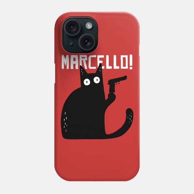 funny cat – Meowrio - mamma mia Marcello meme (red variant) Phone Case by LiveForever