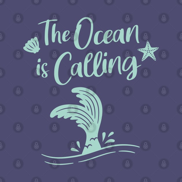 The Ocean Is Calling Mermaid Funny by rustydoodle