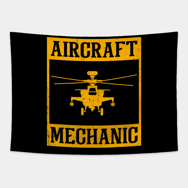 Aircraft Mechanic and airplane mechanic Tapestry by MzumO