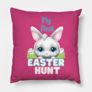 Chibi Easter Bunny, My First Easter Hunt Pillow