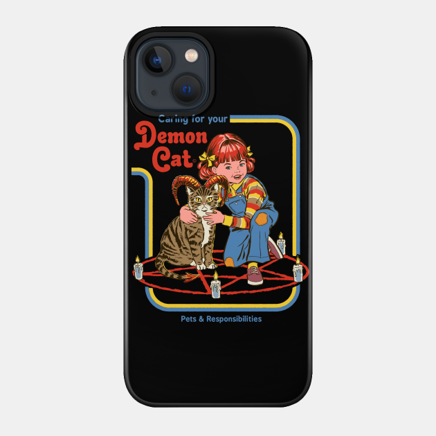 Caring for your Demon cat - Cats - Phone Case