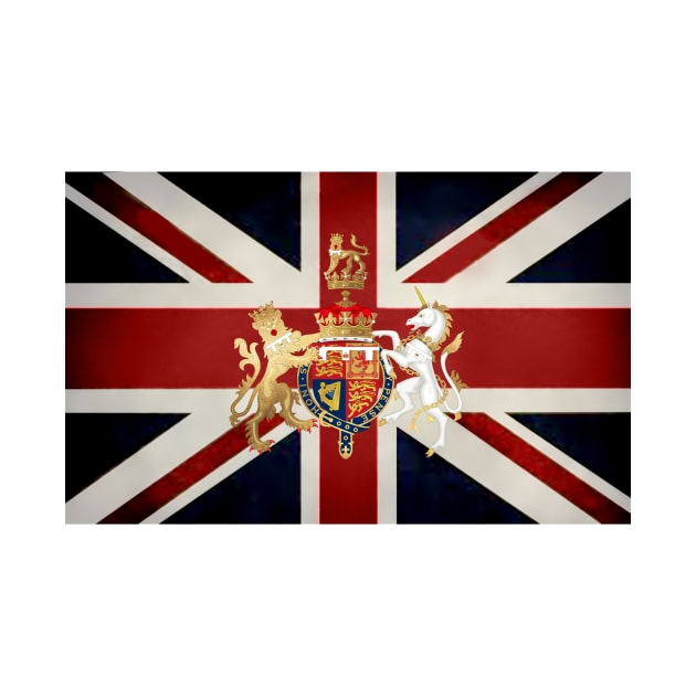 Union Jack with Windsor Insignia by PixDezines