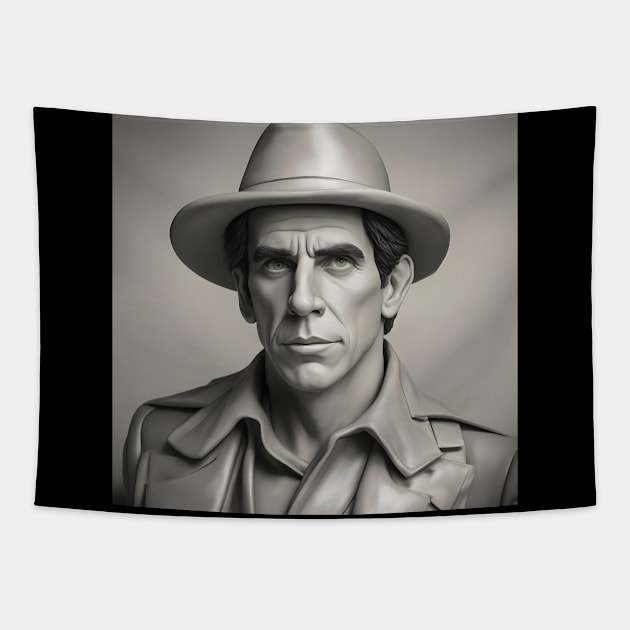 figure of Ben Stiller Tapestry by bogfl