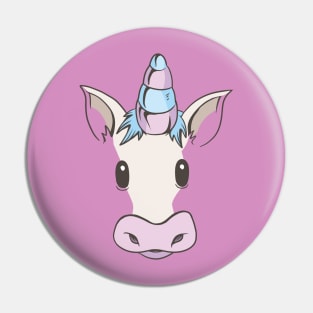 Unicorn face Pin