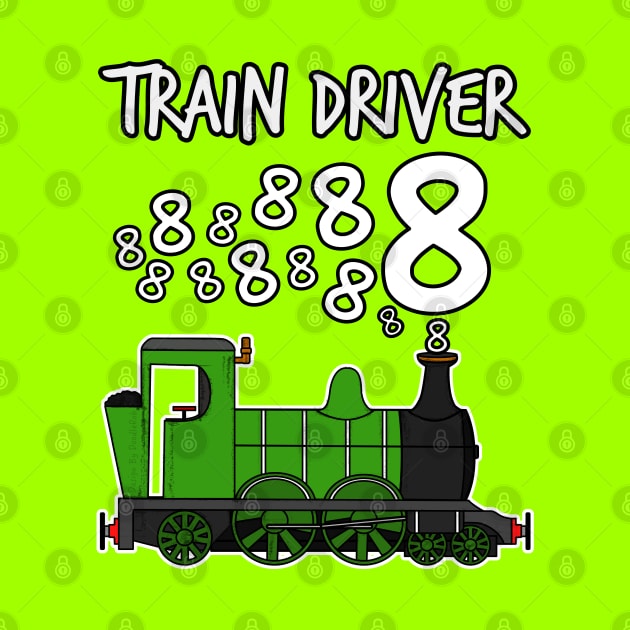 Train Driver 8 Year Old Kids Steam Engine by doodlerob