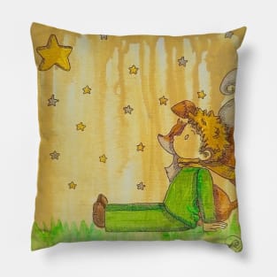 The Little Prince and the Stars Pillow