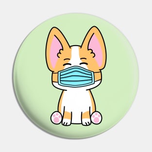 Corgi Mask Pandemic 2021 Pin