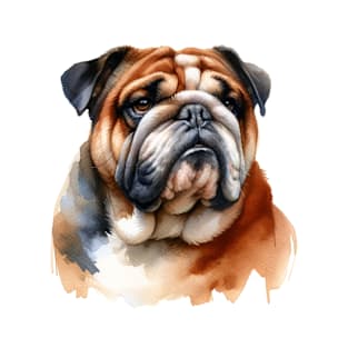 Bulldog Watercolor - Beautiful Dog T-Shirt