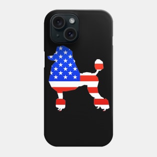 American Poodle Silhouette Phone Case