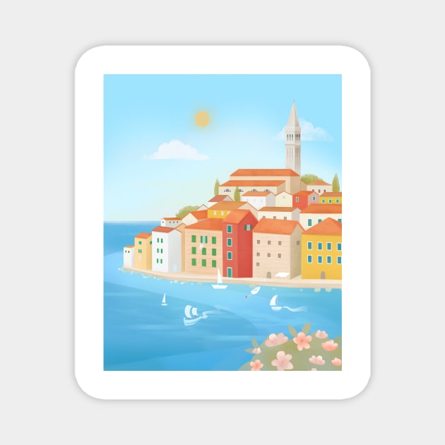 Rovinj, Croatia Magnet by Petras