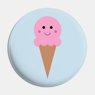 Pink Ice Cream Cone Pin