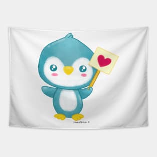 Kawaii Penguin Tapestry