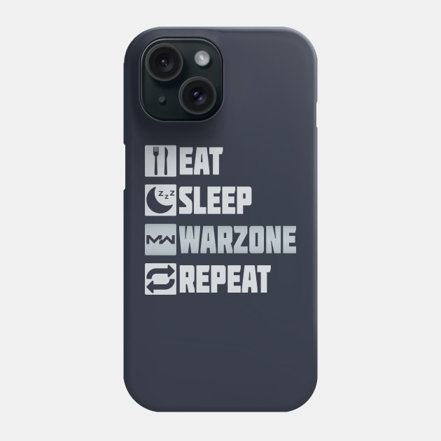 Eat Sleep Warzone Repeat Phone Case by Nlelith