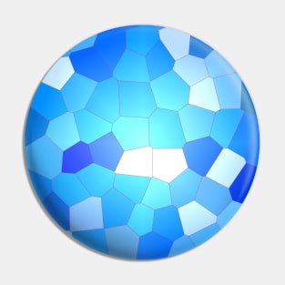 Blue Sky Mosaic Pattern Pin