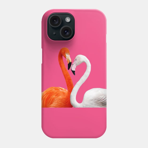 Flamingos Birds Plumage Feathers Beak Colorful Phone Case by SWEIRKI