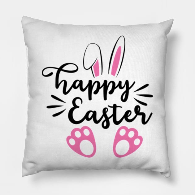 Happy Easter Women Easter Day Mama Mommy pregnant Mom Pillow by Davidsmith