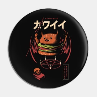 demonic burger Pin