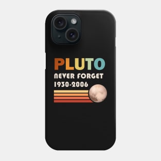 Pluto Never Forget 1930-2006 Phone Case