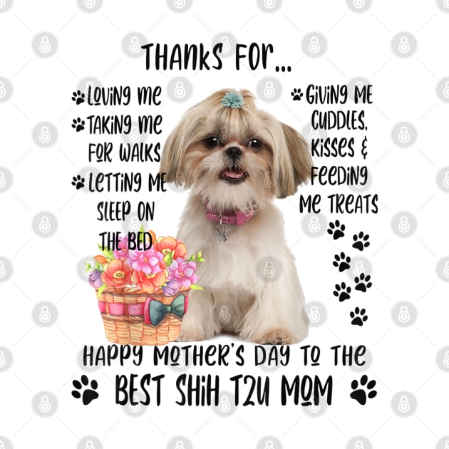 Happy Mother's Day 2021 Shih tzu Mom dog Lover by luxembourgertreatable