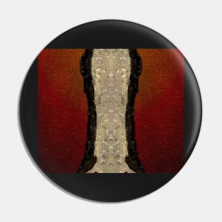 Soft Underbelly of the Red Orange Dragon Scale Pin