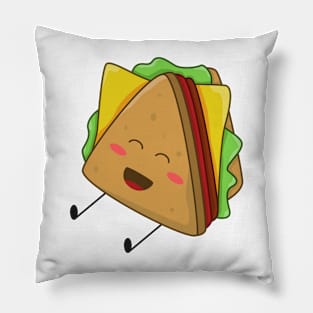 Happy Triangle Sandwich Pillow