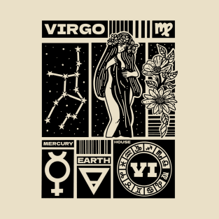 Virgo Zodiac Astrology Sign T-Shirt