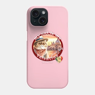 My Italian Valentine Cat Persian Life 4DP Phone Case