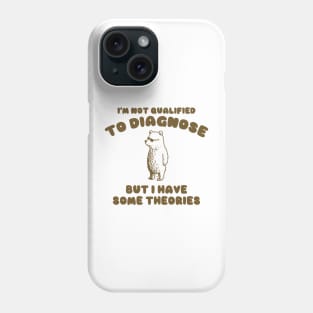 Not Qualified to Diagnose Shirt, Retro Cartoon T Shirt, Weird T Shirt, Meme T Shirt, Trash Panda Phone Case