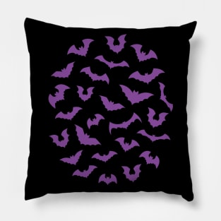 Pastel purple witch spooky bats Pillow