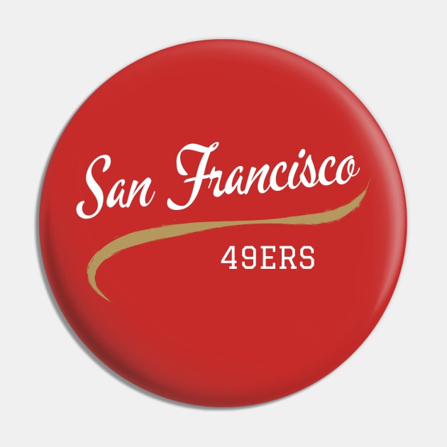 49ers Retro Pin by CityTeeDesigns