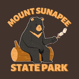 Mount Sunapee State Park Camping Bear T-Shirt