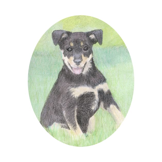 Puppy Portrait by lindaursin