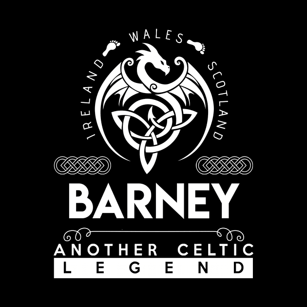 Barney Name T Shirt - Another Celtic Legend Barney Dragon Gift Item by harpermargy8920