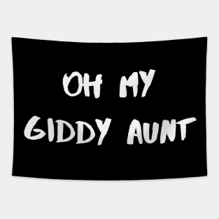 Oh My Giddy Aunt – White Tapestry