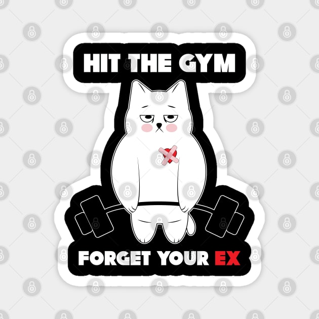 HIT THE GYM, FORGET YOUR EX Magnet by Mara Bun
