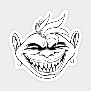 Grinning Gremlin - Lines Magnet