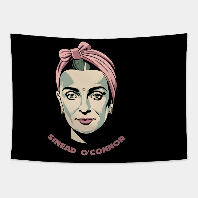 Sinead O'connor - Ilustration Retro Style Tapestry by jorinde winter designs