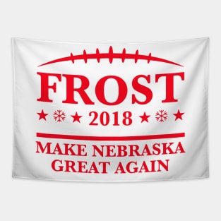 scott frost shirt - Frost '18 - Make Nebraska Great Again red Tapestry