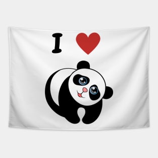 I love Pandas Tapestry