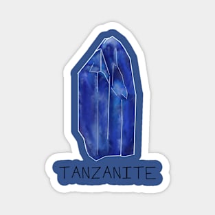 Tanzanite Crystal December Birthstone Magnet