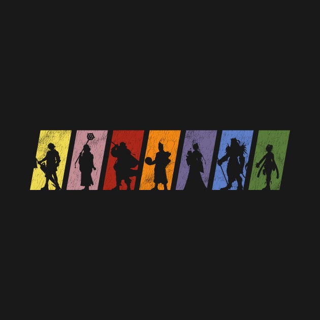 FFX Character Silhouettes by StebopDesigns