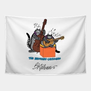 B Kliban Cats Guitar Tapestry