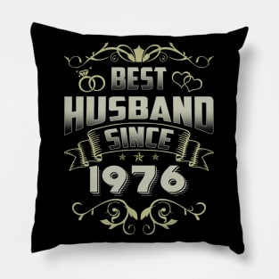 44th Wedding Anniversary Gift 44 yrs Best Husband Since 1976 Pillow