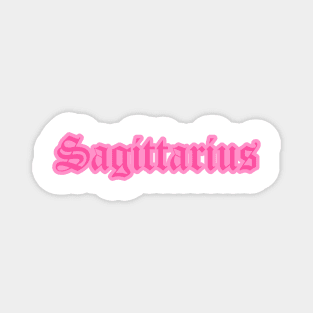 Sagittarius Zodiac Pink Astrology Aesthetic Magnet