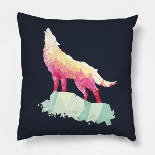 Triangimal Wolf Pillow