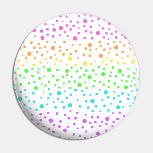 Rainbow Polka Dots Pin