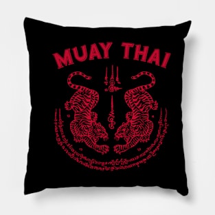 Muay Thai Tiger Sak Yant Tattoo Kickboxing Thailand Pillow