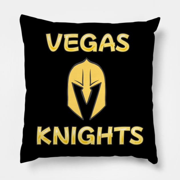 Vegas golden knights Pillow by Cahya. Id