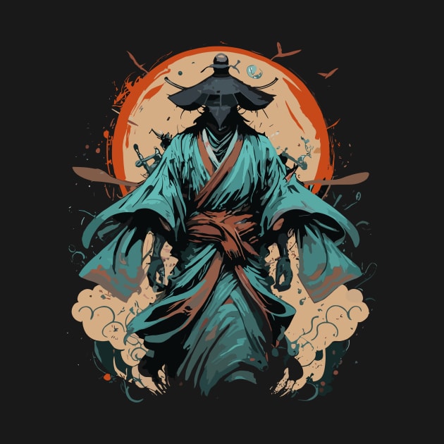 Samurai Warrior at Dusk by DAVINCIOO