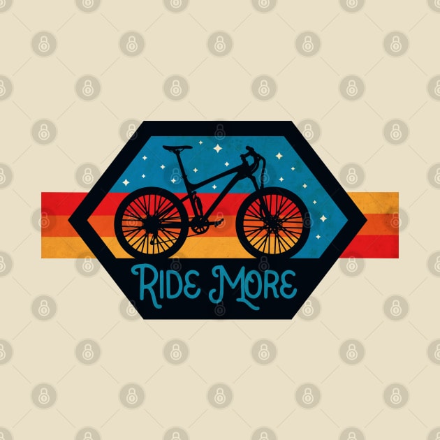 Ride More Bike Vintage by CTShirts